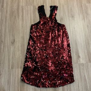 Mini red palette dress